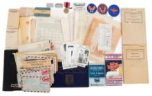 WWII USAAF 2nd Lt POW NAMED GROUPING
