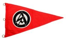WWII GERMAN SA VEHICLE PENNANT FLAG