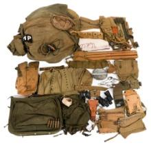 WWII US ARMY CARTRIDGE BELT & FIELD GEAR