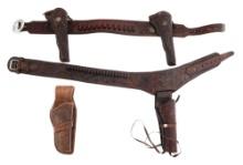 LEATHER REVOLVER HOLSTER & BELTS