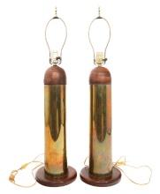 WWII US ARMY M19 90mm ARTILLERY SHELL LAMPS