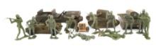 COLD WAR US SOLDIER FIGURES, WOODEN JEEPS & TANKS