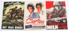 WWII US ARMED FORCES PROPAGANDA POSTERS