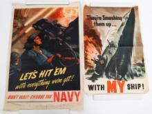 WWII CANADIAN & USN RECRUIT & HOMEFRONT POSTERS