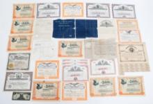 19th - 20th C. US COURT & CIVILIAN DOCUMENTS