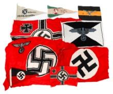 MODERN COPIES OF WWII GERMAN FLAGS & PENNANTS