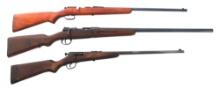 SPRINGFIELD .22 CAL RIFLES & GEHA 12 GAUGE SHOTGUN