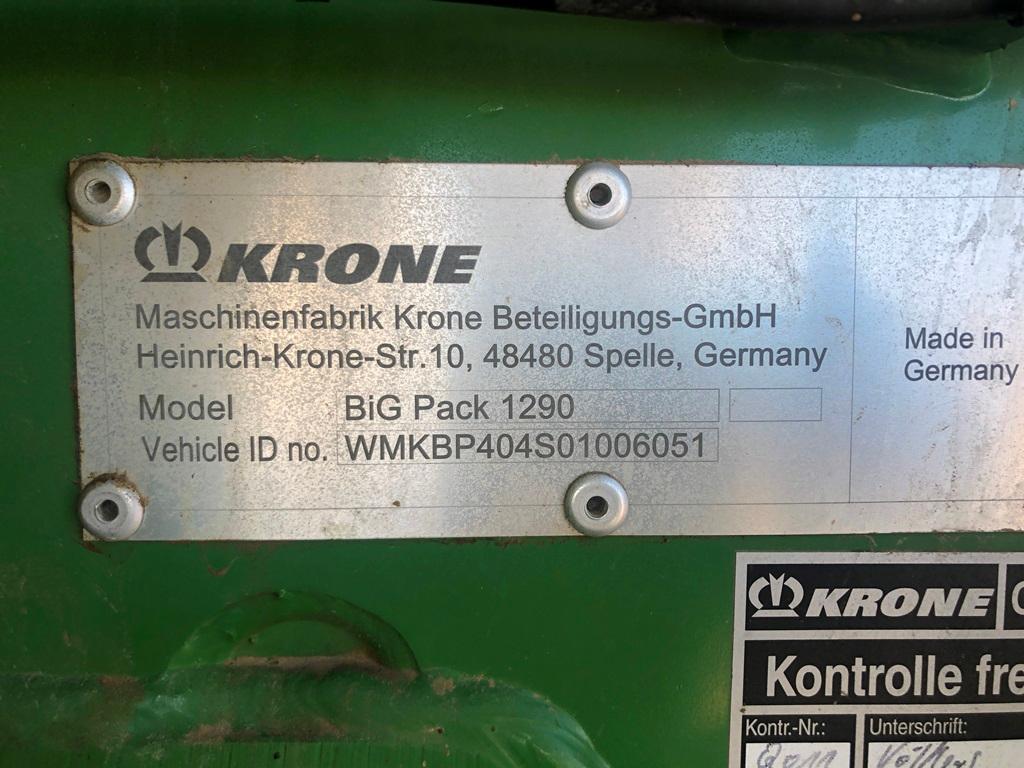 2019 Krone Big Pack 1290XC Baler