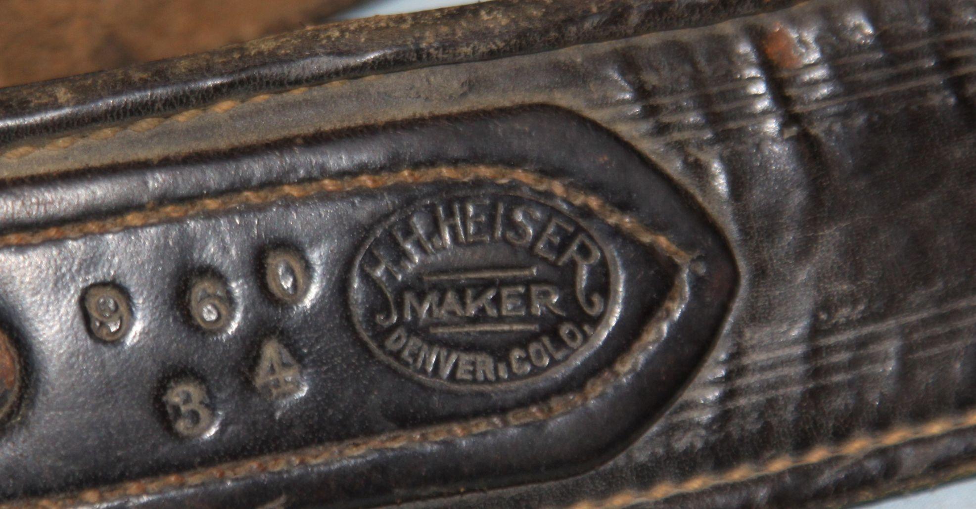 H. H. Heiser chaps, silver conchos