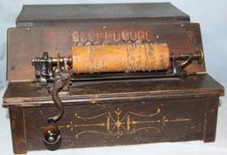 Gem Roller music box w/several rolls