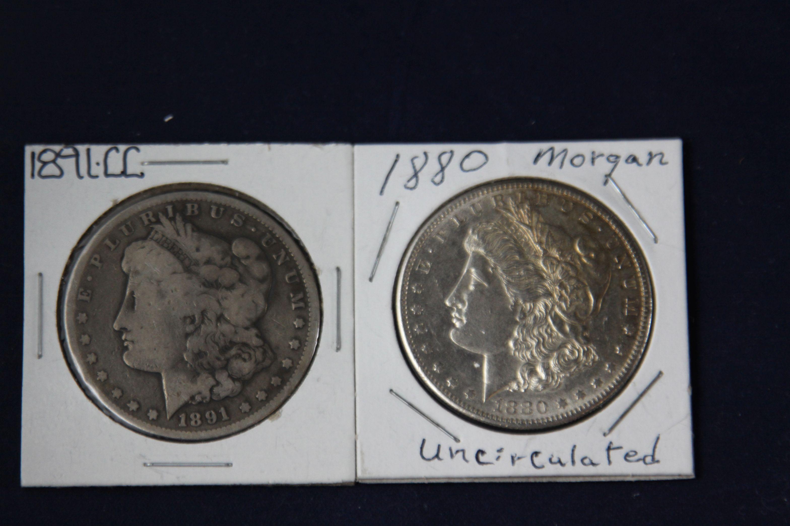 1891 CC Morgan dollar Uncirculated
