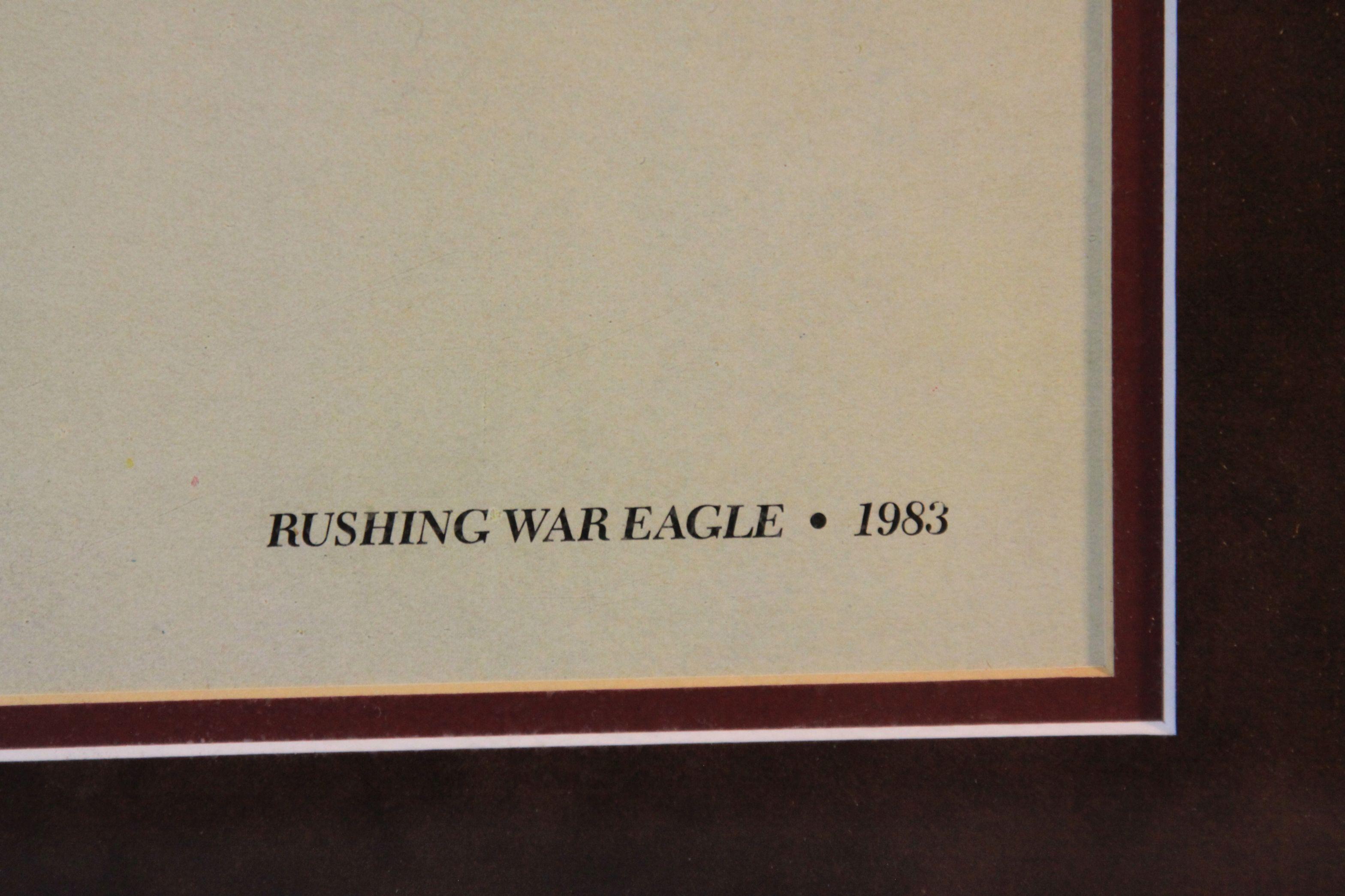Bev Doolittle print, Rushing War Eagle, 1980
