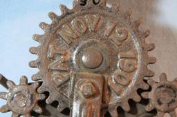 1901 rope braiding machine, cast iron and wood