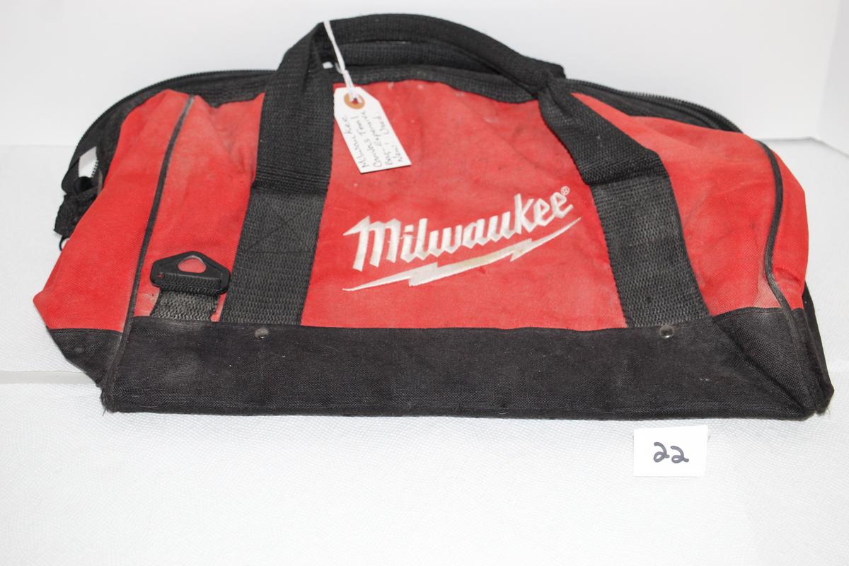 Milwaukee Canvas Tool Bag, Used, 16"L x 11"H