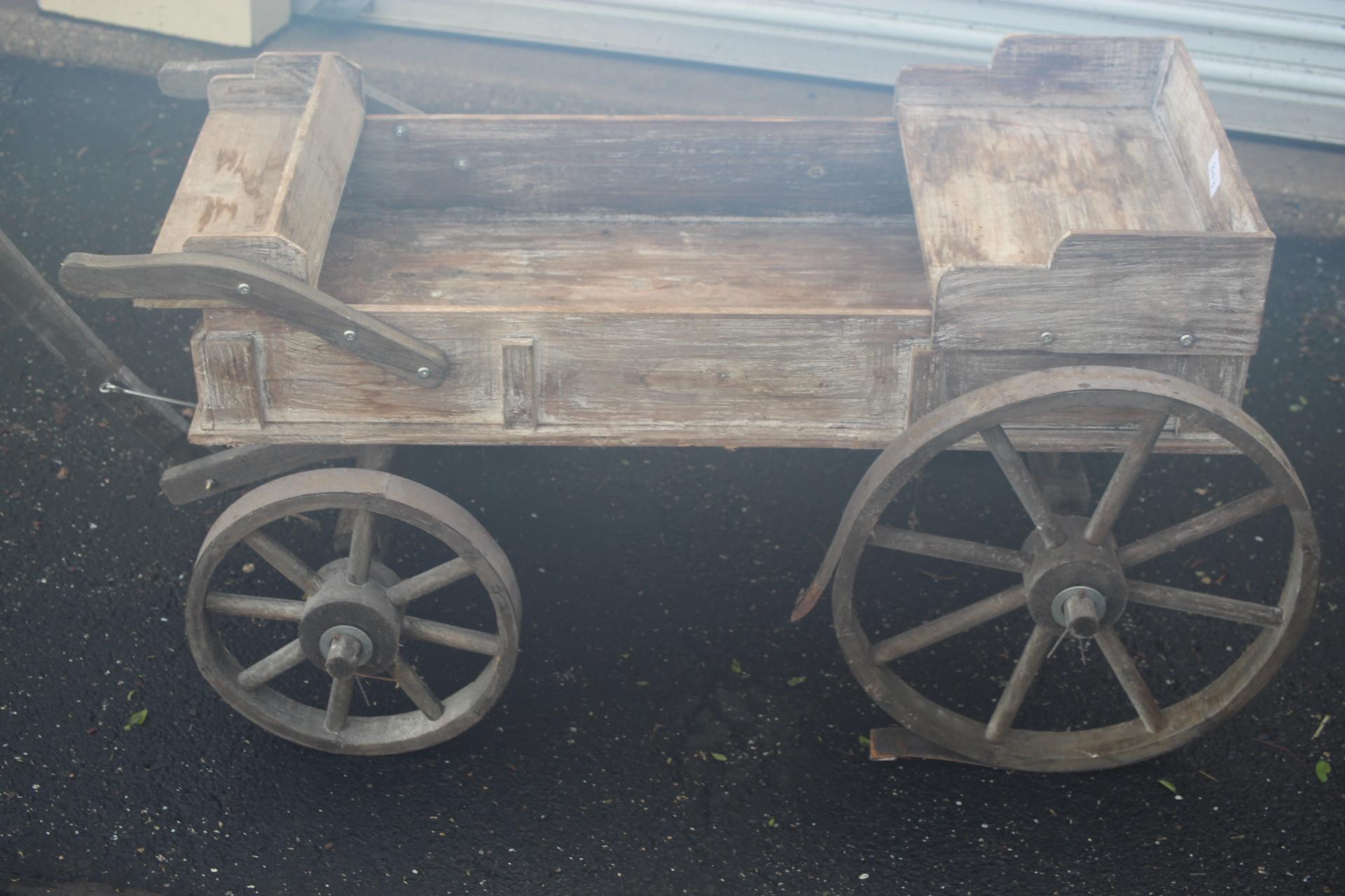 Wooden Cart, 44" x 23 1/2"W Cart Only, LOCAL PICK UP ONLY