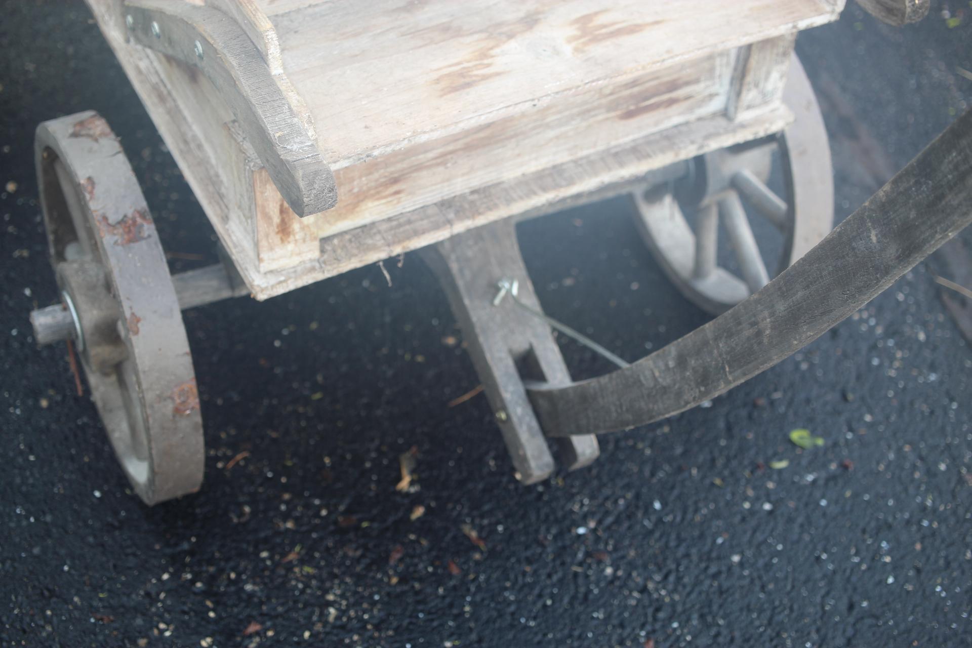Wooden Cart, 44" x 23 1/2"W Cart Only, LOCAL PICK UP ONLY