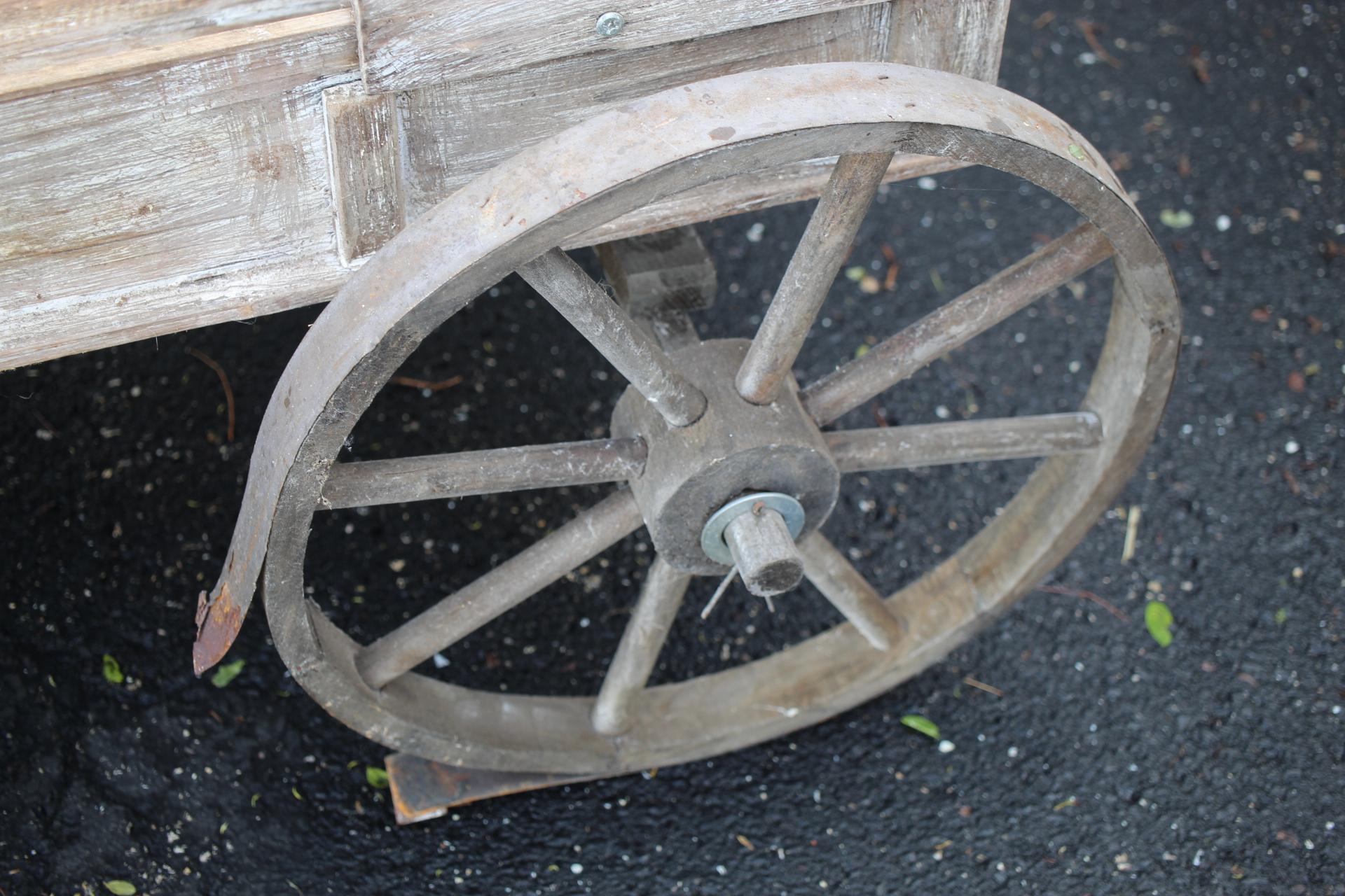 Wooden Cart, 44" x 23 1/2"W Cart Only, LOCAL PICK UP ONLY