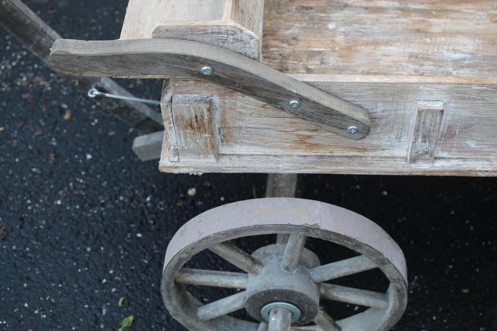 Wooden Cart, 44" x 23 1/2"W Cart Only, LOCAL PICK UP ONLY