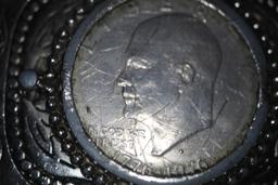 Eisenhower 1776-1976 Belt Buckle, 3 3/8"