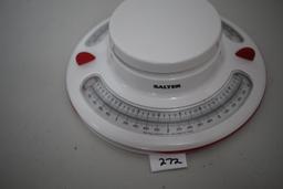 Salter Scale, Plastic, 3 1/2" x 9" Round