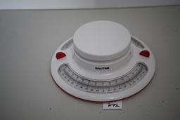 Salter Scale, Plastic, 3 1/2" x 9" Round