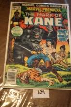 The Mark Of Kane Comic Book, Night Of The Gorilla God, 30 Cents, #34, Feb., Marvel Comics