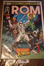 ROM Comic Book, Guest Starring The Uncanny X-Men, 50 Cents, #17, Apr., Marvel Comics