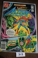 Superman Starring In Action Comics Comic Book, 50 Cents, #514, Dec., DC Comics