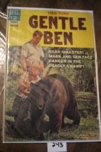 Ivan Tors' Gentle Ben Comic Book, Near Disaster Mark And Been Face Danger In The Deadly