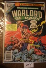 All New Warlord Of Mars Comic Book, King Size Annual, 50 Cents, #1, 1977, Marvel Comics
