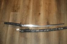 Sword & Sheath, 38"L, Blade 27 1/2", Handle 10 1/4"