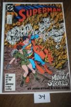 Superman The Mummy Strikes Comic Book, 75 Cents, #5, May 1987, DC Comics