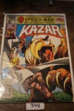 Kazar Comic Book, 50 Cents, #9, Dec. 1981, Marvel Comics, Bagged & Boarded