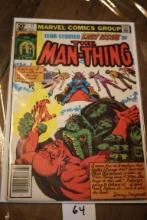 Tear Stained Last Issue Of The Man Thing Comic Book, 50 Cents, #11, July 1981