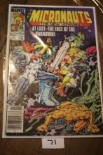 The Micronauts The New Voyages Comic Book, At Last The Face Of The Unknown, 60 Cents