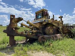CATERPILLAR D11N DOZER, S/N: 74701030, CAT DIESEL ENGINE, 40,269 HOURS SHOWING, HAS BLADE, REAR