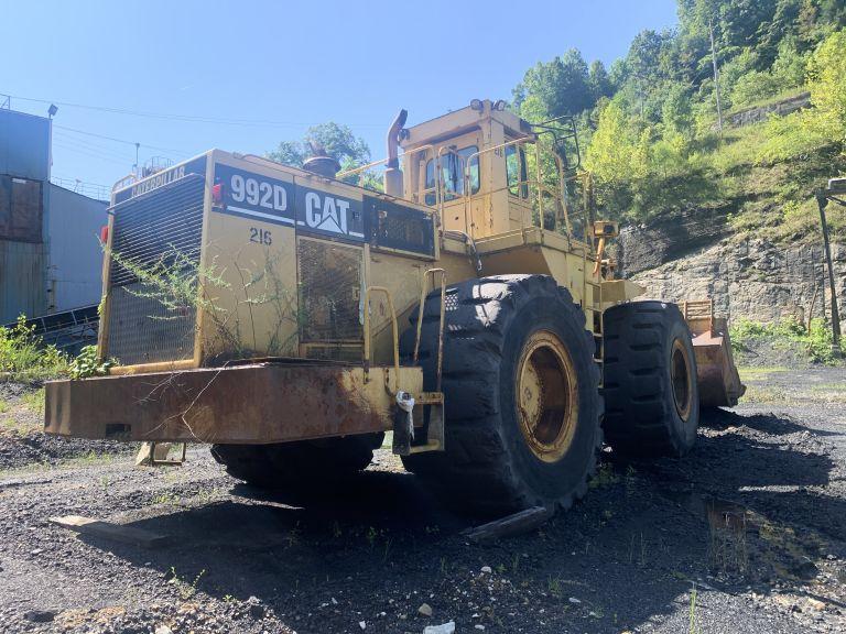 1996 CATERPILLAR 992D WHEEL LOADER, ARTICULATING, 4WD, 14 YARD LOADER BUCKET WITH TEETH, 45/65R45