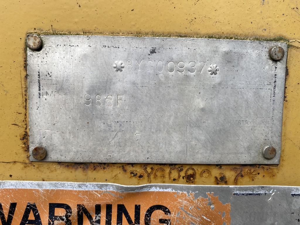 1995 CATERPILLAR 988F SERIES II WHEEL LOADER, ARTICULATING, 4WD, 8 YARD BUCKET, CAT 3408E DIESEL