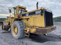 1995 CATERPILLAR 988F SERIES II WHEEL LOADER, ARTICULATING, 4WD, 8 YARD BUCKET, CAT 3408E DIESEL
