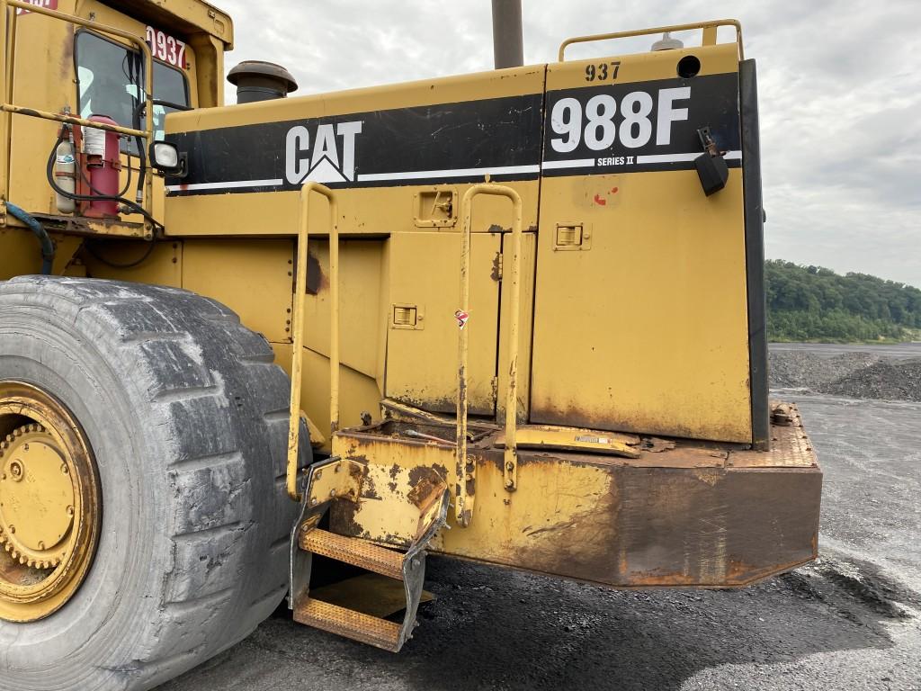 1995 CATERPILLAR 988F SERIES II WHEEL LOADER, ARTICULATING, 4WD, 8 YARD BUCKET, CAT 3408E DIESEL