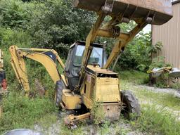 1995 CATERPILLAR 436B LOADER BACKHOE, 25/80-18 TIRES, MISSING TIRES, 15,030 HOURS SHOWING, RUNNING