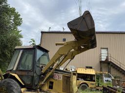1995 CATERPILLAR 436B LOADER BACKHOE, 25/80-18 TIRES, MISSING TIRES, 15,030 HOURS SHOWING, RUNNING
