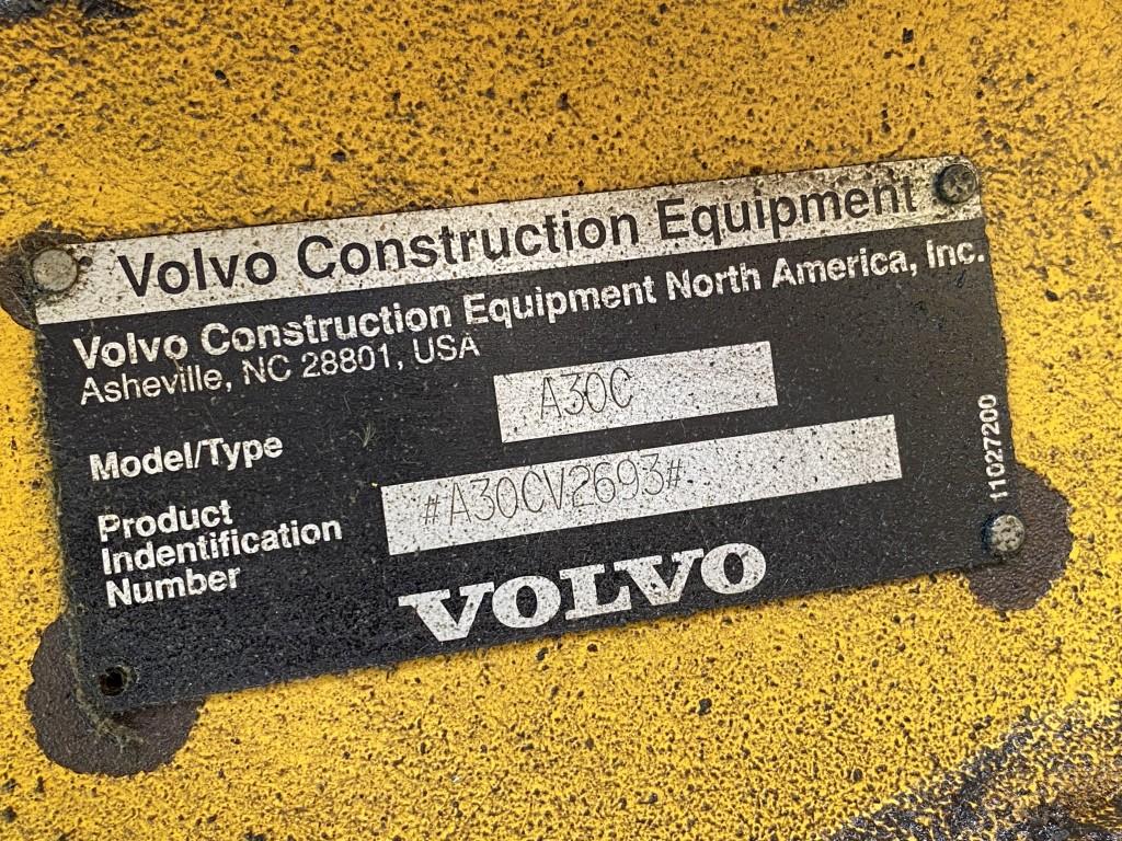 1997 VOLVO A30C ARTICULATED OFF-HIGHWAY TRUCK, ENCLOSED CAB, S/N: A30CV2693, HOURS, N/A, REAR