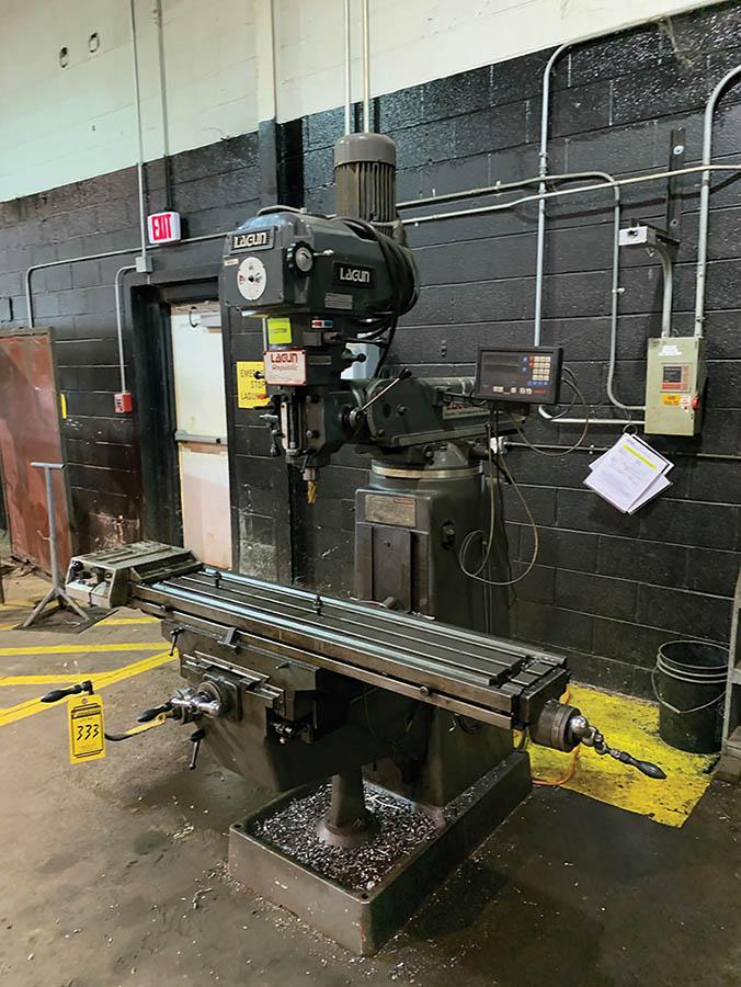 LAGUN REPUBLIC FTV-2, VERTICAL MILLING MACHINE, 4,200 RPM CAP., 54'' X 10'' TABLE, NEWALL TOPAZ
