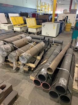 (9) SKIDS OF ASSORTED STEEL, AND STEEL PIPE