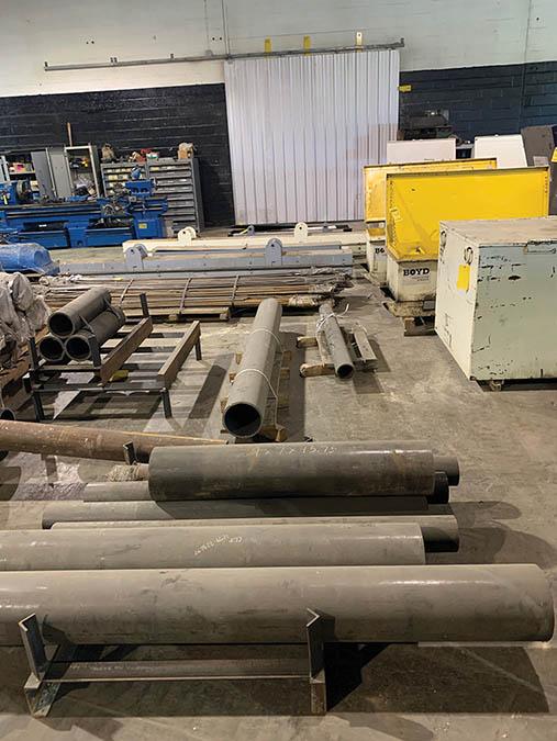 (9) SKIDS OF ASSORTED STEEL, AND STEEL PIPE