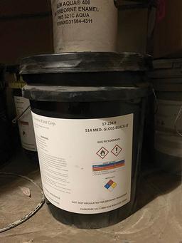 STEEL CABINET AND CONTENTS OF COLUMBIA PAINT CORP ASSORTED PAINT