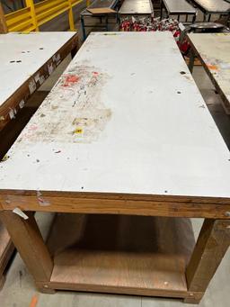 (5) 8' X 3' Wooden Table