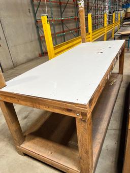 (5) 8' X 3' Wooden Table