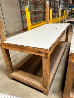 (5) 8' X 3' Wooden Table